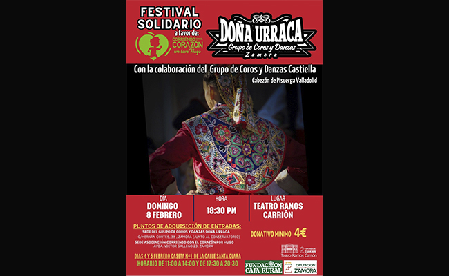 Tradición y solidaridad en el próximo Festival del Grupo de Coros y Danzas Doña Urraca