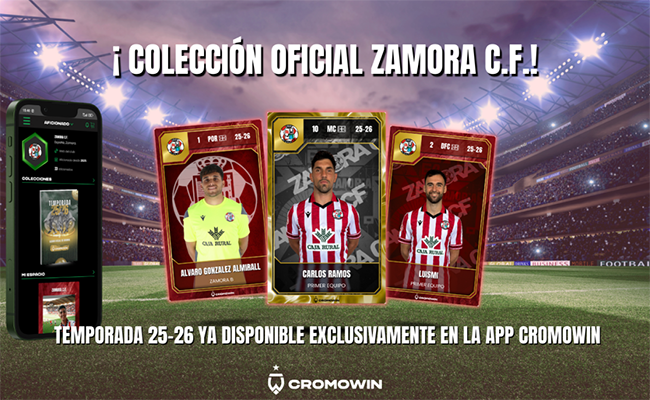 El Zamora CF presenta, con Cromowin, el nuevo Álbum Digital Oficial de la Temporada 2025/26