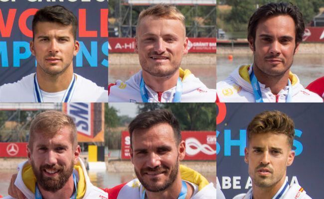 Los seis palistas que podrían formar parte del K4