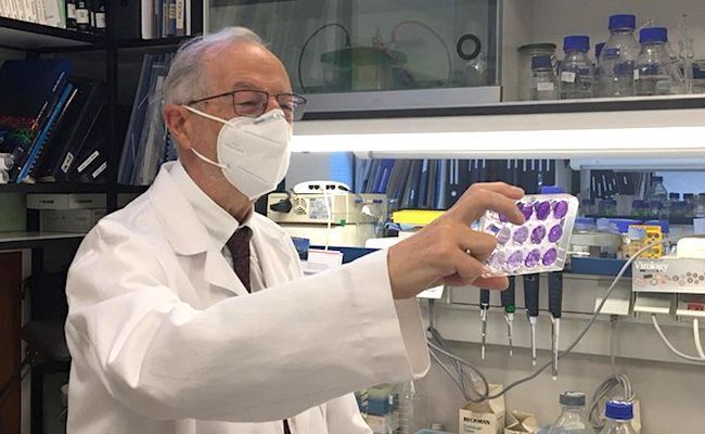 El virólogo Luis Enjuanes, en el Centro Nacional de Biotecnología del CSIC. / CNB-CSIC Comunicación