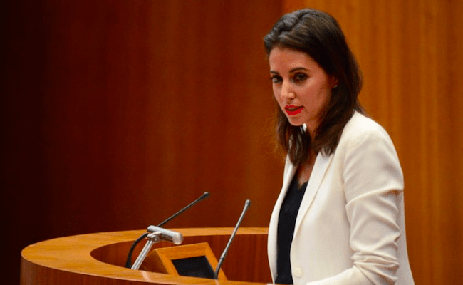 María Montero Carrasco, en una intervención en las Cortes