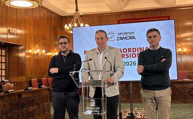 Plan extraordinario de inversiones de la Diputación de Zamora para 2026
