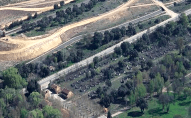Imagen aérea de los restos del Campamento (Ministerio de Defensa)