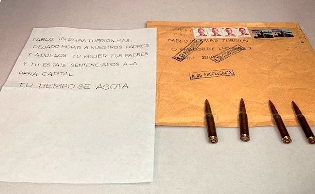 Contenido de la carta dirigida a Pablo Iglesias