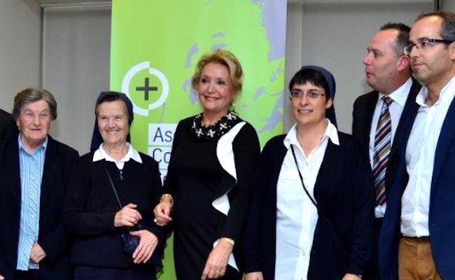 Carmen Ferreras, en la presentación de su ONG Compartimos Contigo
