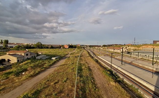 Terrenos de Adif, en la estación del ferrocarril de Zamora