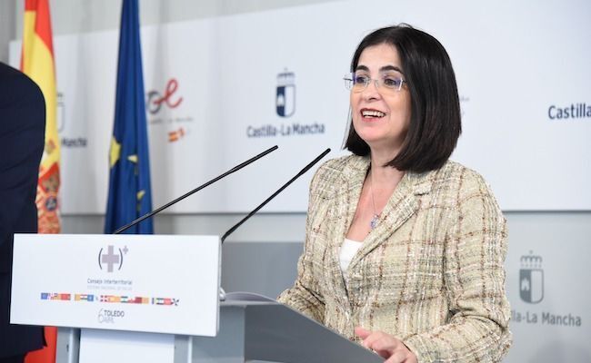 Carolina Darias, en la rueda de prensa posterior