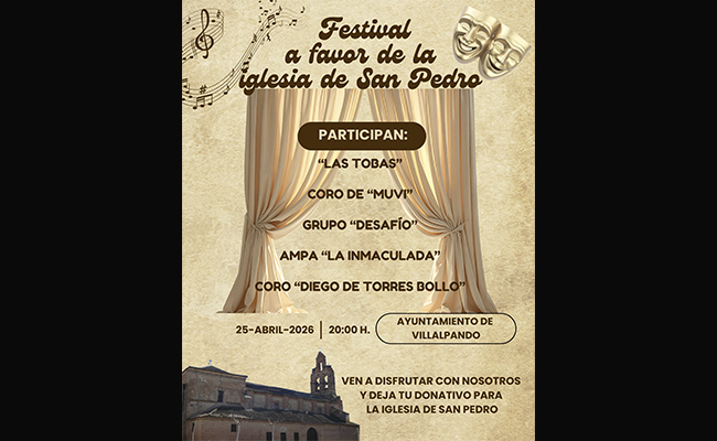 Festival solidario en Villalpando por la iglesia de San Pedro