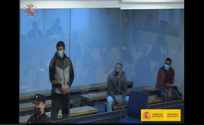 Imagen de los terroristas, durante el juicio