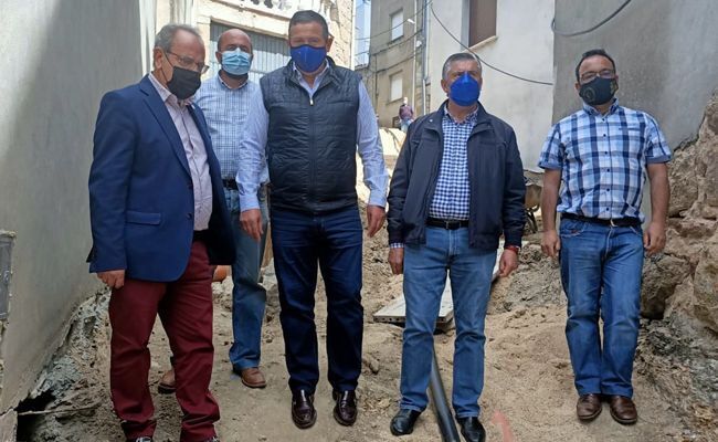 Obras en la calle Palomberas