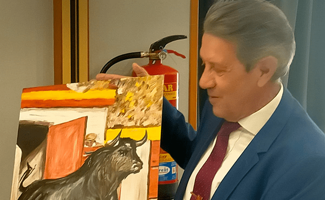 Primer festejo de Pascual, cuadro de su amigo Felipe Alejandre