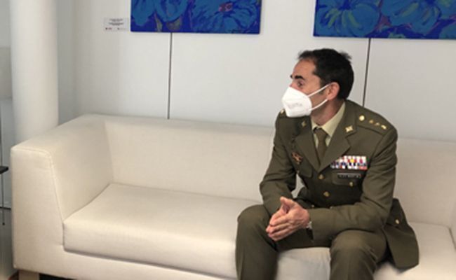 El coronel Vicente González, delegado de Defensa en Zamora