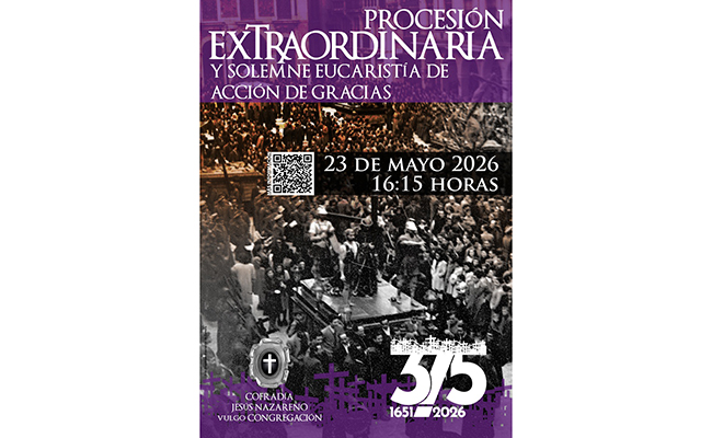 Procesión extraordinaria por el 375 aniversario de Jesús Nazareno