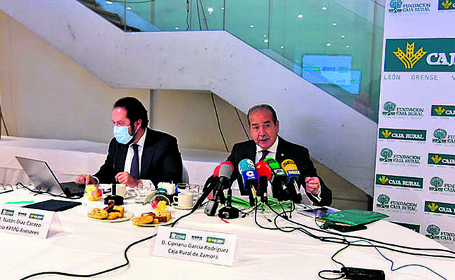 Cipriano García, durante una rueda de prensa