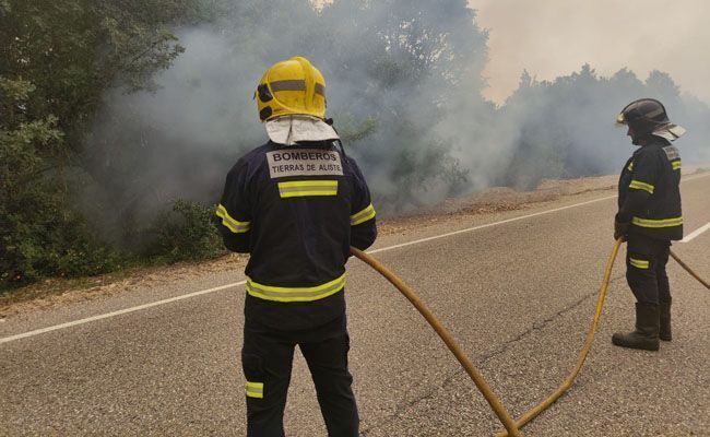 Incendio en la Sierra de la Culebra