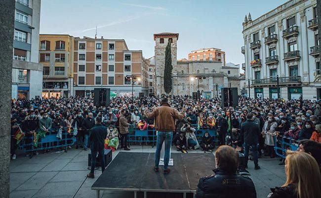 Abascal, en el mitin de Zamora
