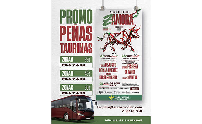Las peñas taurinas podrán disfrutar de la feria de San Pedro con una importante promoción