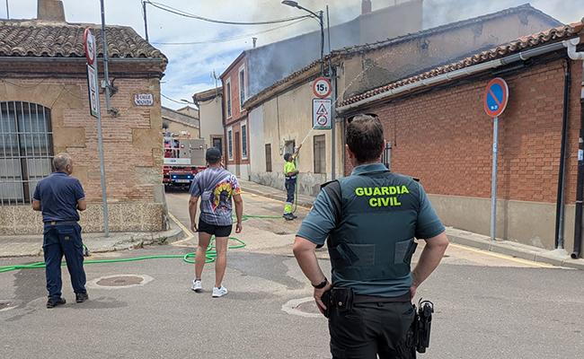 Incendio en una vivienda de Moraleja del Vino