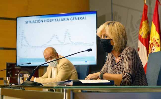 Francisco Igea y Verónica Casado, durante la rueda de prensa
