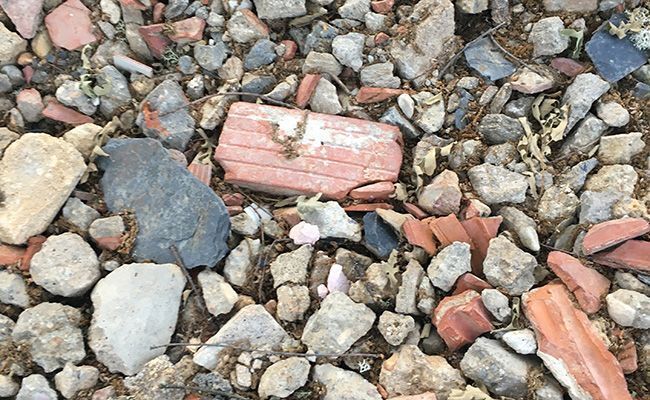 Vertidos en el camino de Sandín