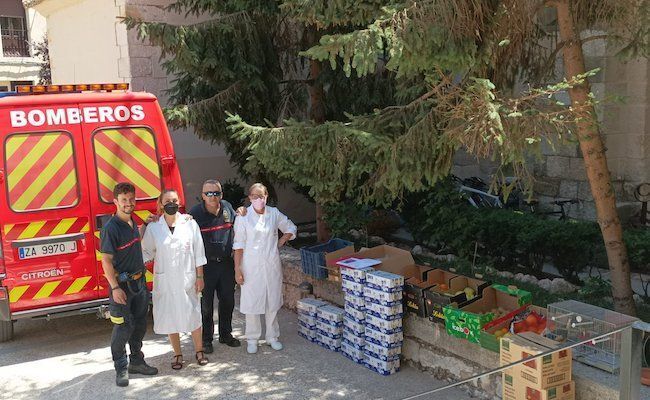 Entrega de los alimentos
