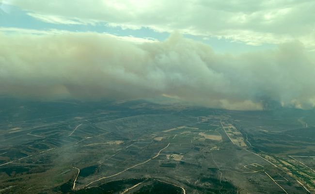 Imagen de la llegada de la BRIF de Tabuyo del Monte