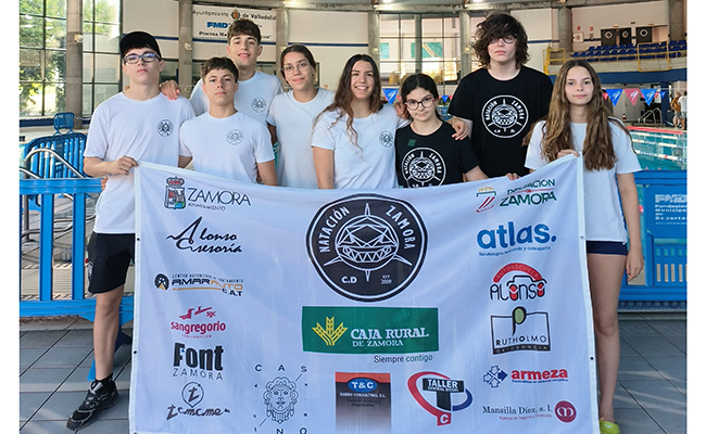 El C.D.N. Zamora brilla con 14 medallas en un adverso Campeonato de Castilla y León Infantil
