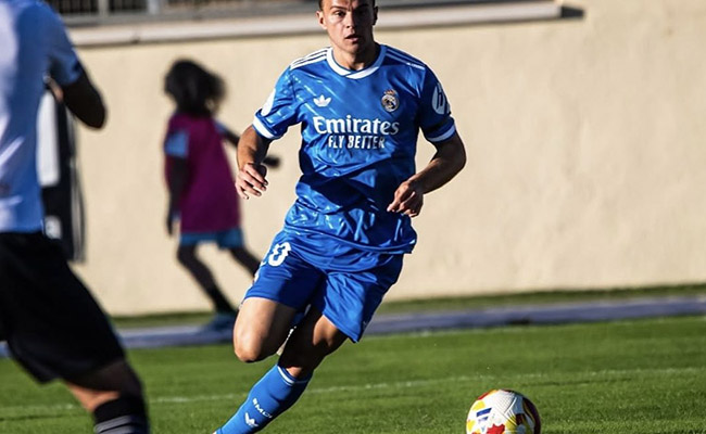 Eric Gómez, lateral izquierdo de la cantera del R. Madrid, nuevo jugador del Zamora CF