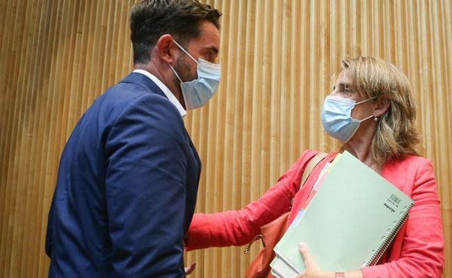 Fagúndez con Teresa Ribera, ministra de Transición Ecológica