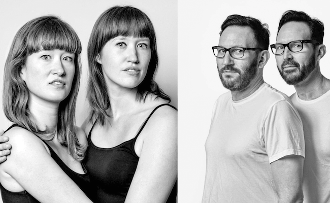 Imágenes de pares de personas que se parecen sin estar emparentadas. / Proyecto fotográfico de François Brunelle