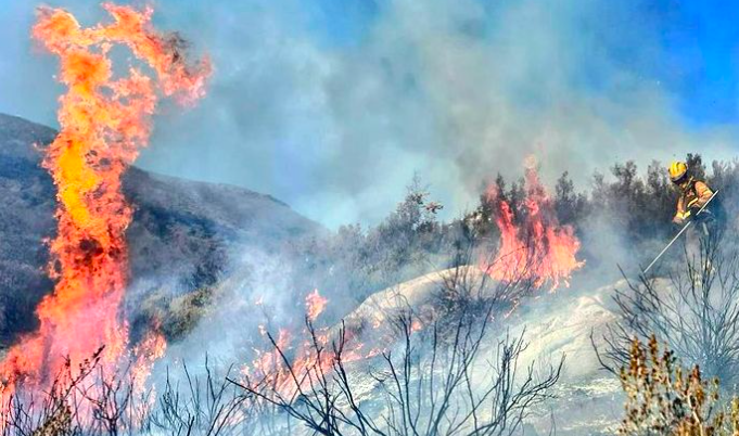 Imagen de un incendio anterior