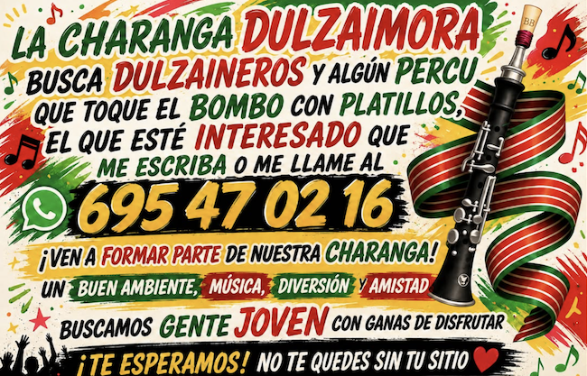 La charanga Dulzaimora busca nuevos músicos para ampliar su formación en Zamora
