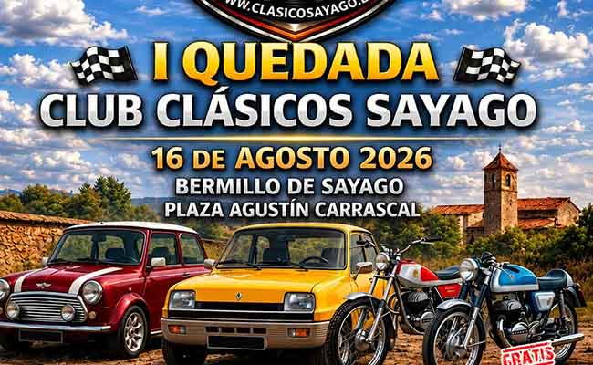 Bermillo de Sayago, sede de la I Quedada de Vehículos Clásicos Sayago