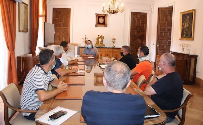 Imagen de la reunión con el Comité de Empresa