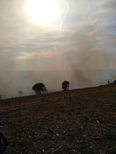 Imagen actual de la zona del incendio