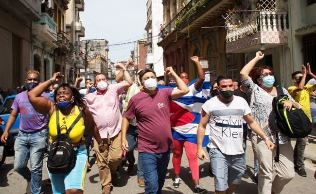 Protestas en La Habana