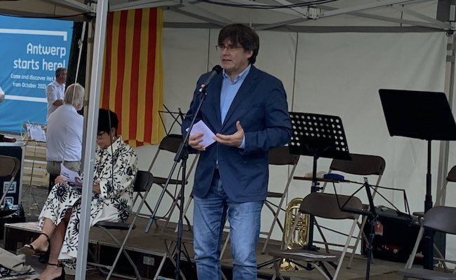 Una de las últimas apariciones del ex presidente catalán