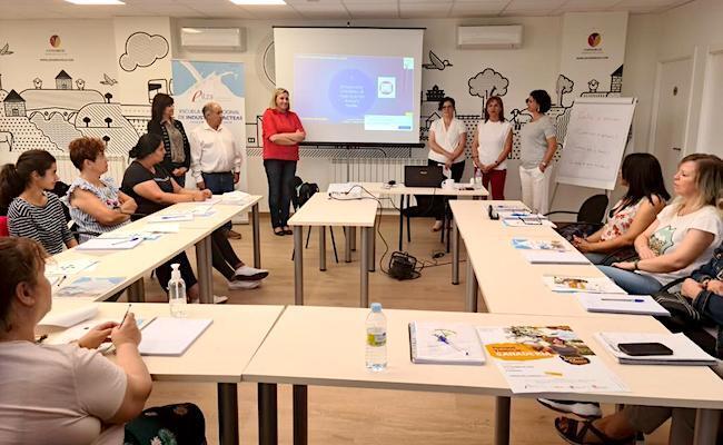Isabel Blanco, durante la inauguración