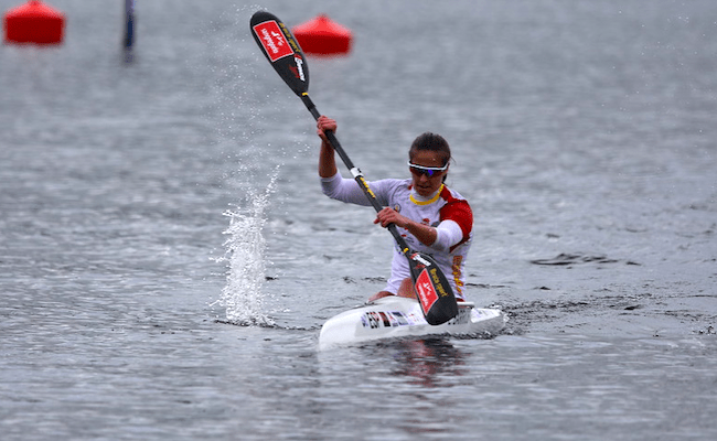 Eva Barrios, durante la final (Imagen: RFEP)