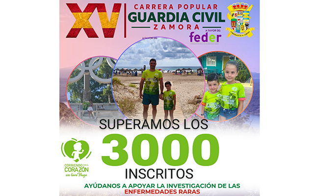 La XV Carrera de la Guardia Civil ha superado ya los 3.000 participantes