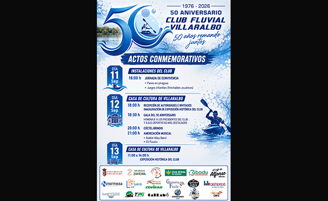 El Club Fluvial de Villaralbo celebra su 50º aniversario con un fin de semana especial