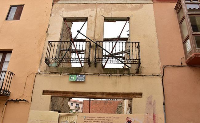 Casa, lo que que queda, en la Rúa de los Notarios