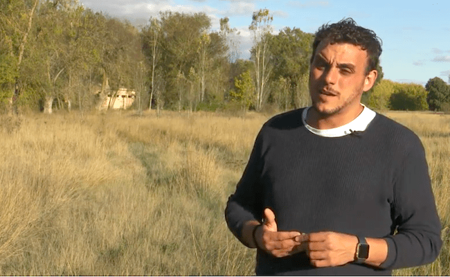 Tomás del Bien, durante el reportaje