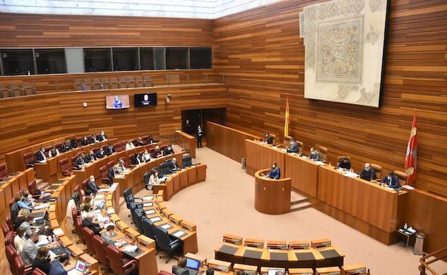 Imagen de las Cortes de CyL, durante el pleno de ayer