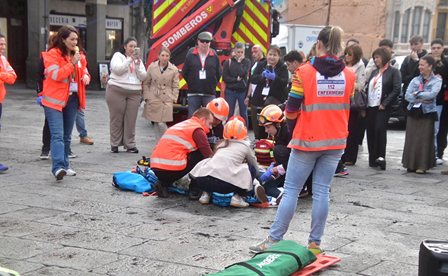 Las V Jornadas de Enfermería de Urgencias y Emergencias salen a las calles de Zamora