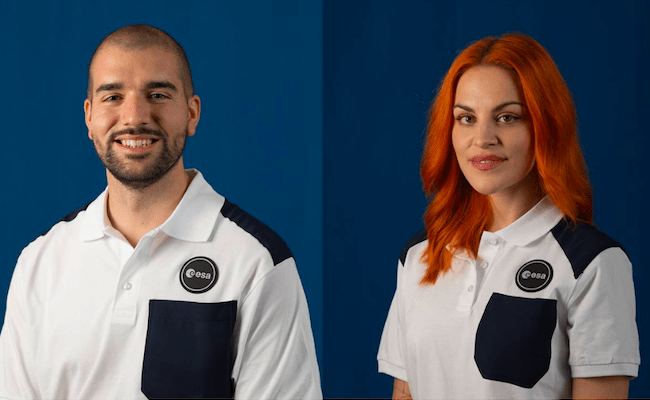 El ingeniero Pablo Álvarez Fernández y la investigadora Sara García Alonso, seleccionados para ser astronautas de la ESA. / Ciencia.gob